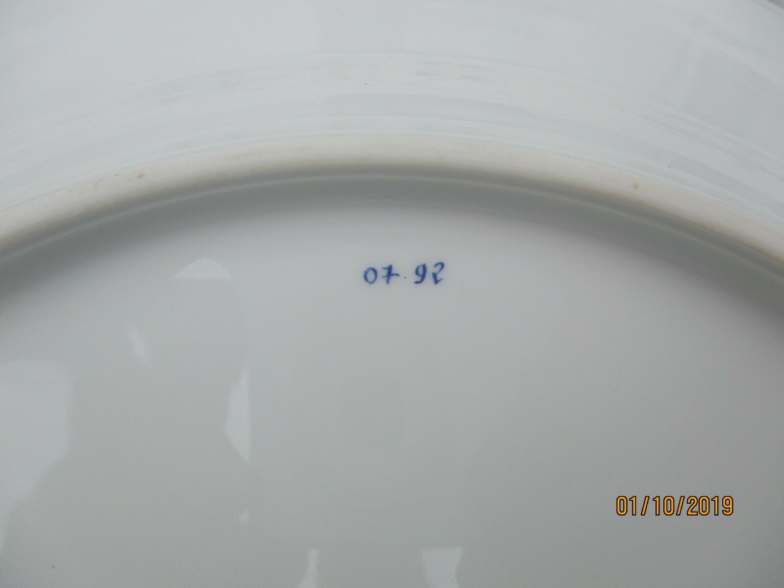 Porcelain plate Hermes
