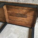 Farm table 230 cm - black base - early 20th century