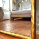 19th-century antique gilded mirror.
