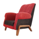 Fauteuil club en laine 1950