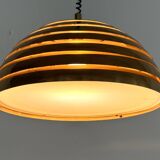 Midcentury Modern Brass Chandelier by Vereinigte Werkstätten, 1960