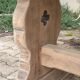 Solid wood farmhouse table, 220 cm long