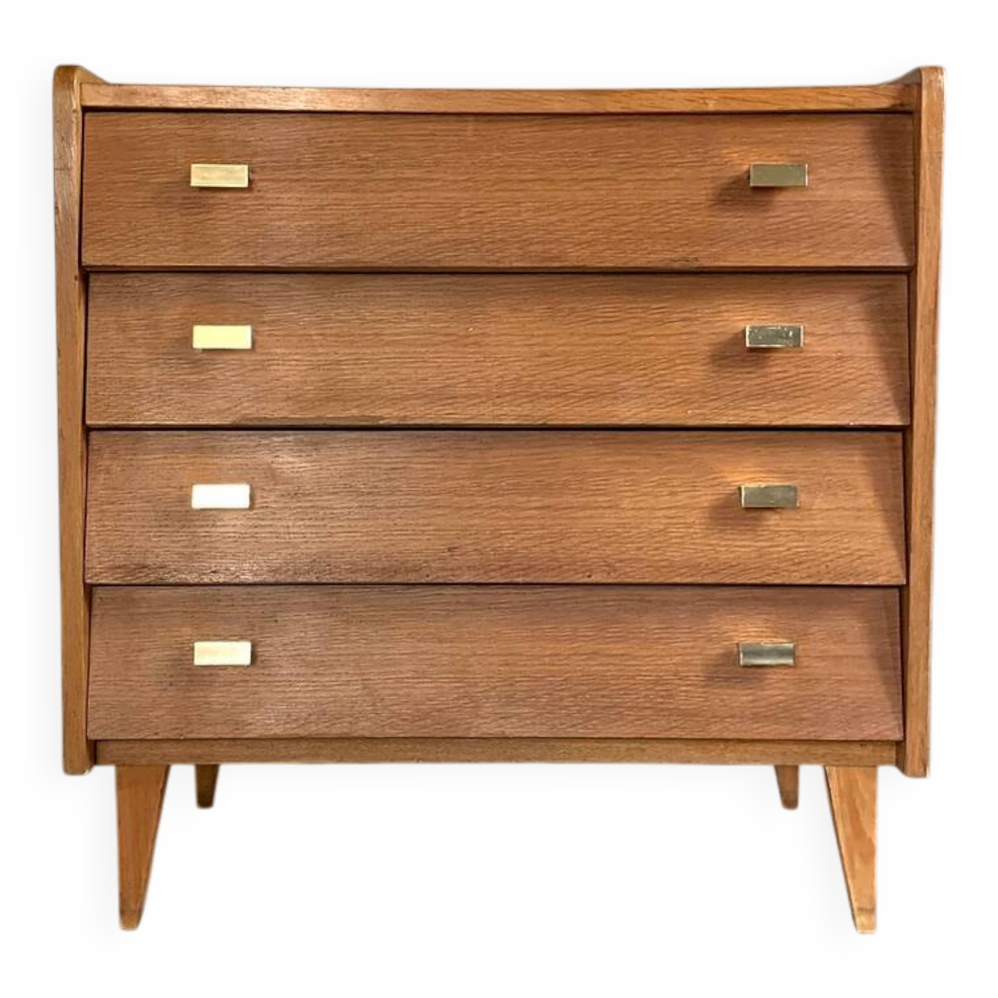 Vintage oak chest of drawers with 4 drawers