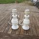 2 Antique Alabaster Bedside Lamps