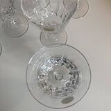 Lot of 6 Cristal d'Arques glasses