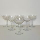 Crystal champagne glasses