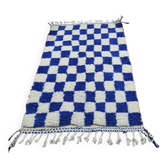 Tapis berbèrebohemian en laine fait main 150 X 100 CM