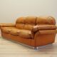 Canapé en cuir orange, design Space Age, années 1960, production : Italie