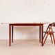 Table à manger scandinave à double rallonge