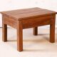 Small bedside table - side table in natural Burmese teak