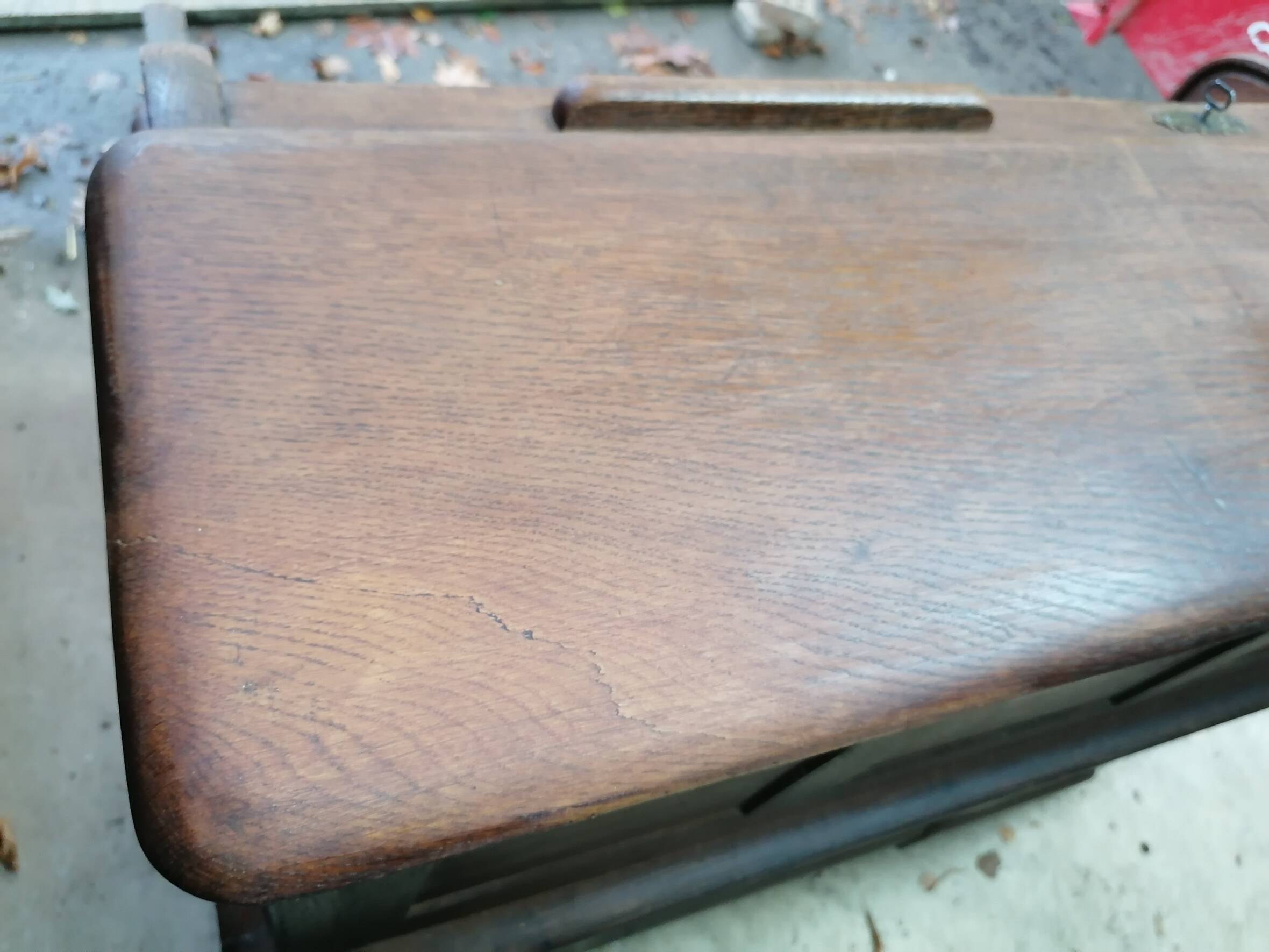 American solid wood roller desk