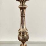 Paire de lampe de table de style Louis XIV du 19ème siècle en métal argenté