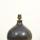 Pied de lampe figue vintage en céramique par Gilbert Leclers, Vallauris 1980s