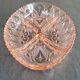 Pink glass aperitif server: Art Deco