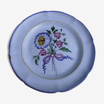Passavant earthenware plate in Argonne tricolore motif revolution