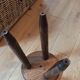 Tripod stool in solid wood