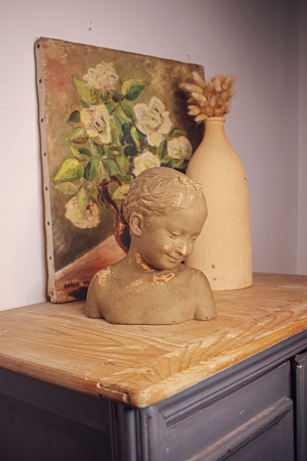 Bust "La Rieuse" after Pigalle