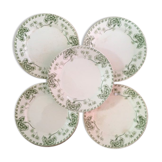 Dessert plates "Palmyre" U-C Sarreguemines.