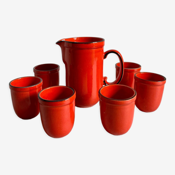 Ensemble à boire en poterie, Allemagne Années 1970
