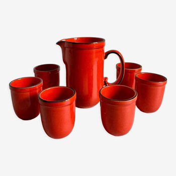 Pottery Drinking Set, Germany 1970s