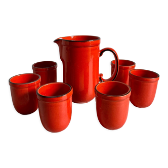 Pottery Drinking Set, Germany 1970s