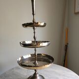 3-storey cake display in silver metal from the Mills Brussels brand. Date from the 1930s