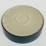 Deep petrol blue ceramic plate – minimalist centrepiece