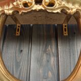 Golden wall console, baroque style