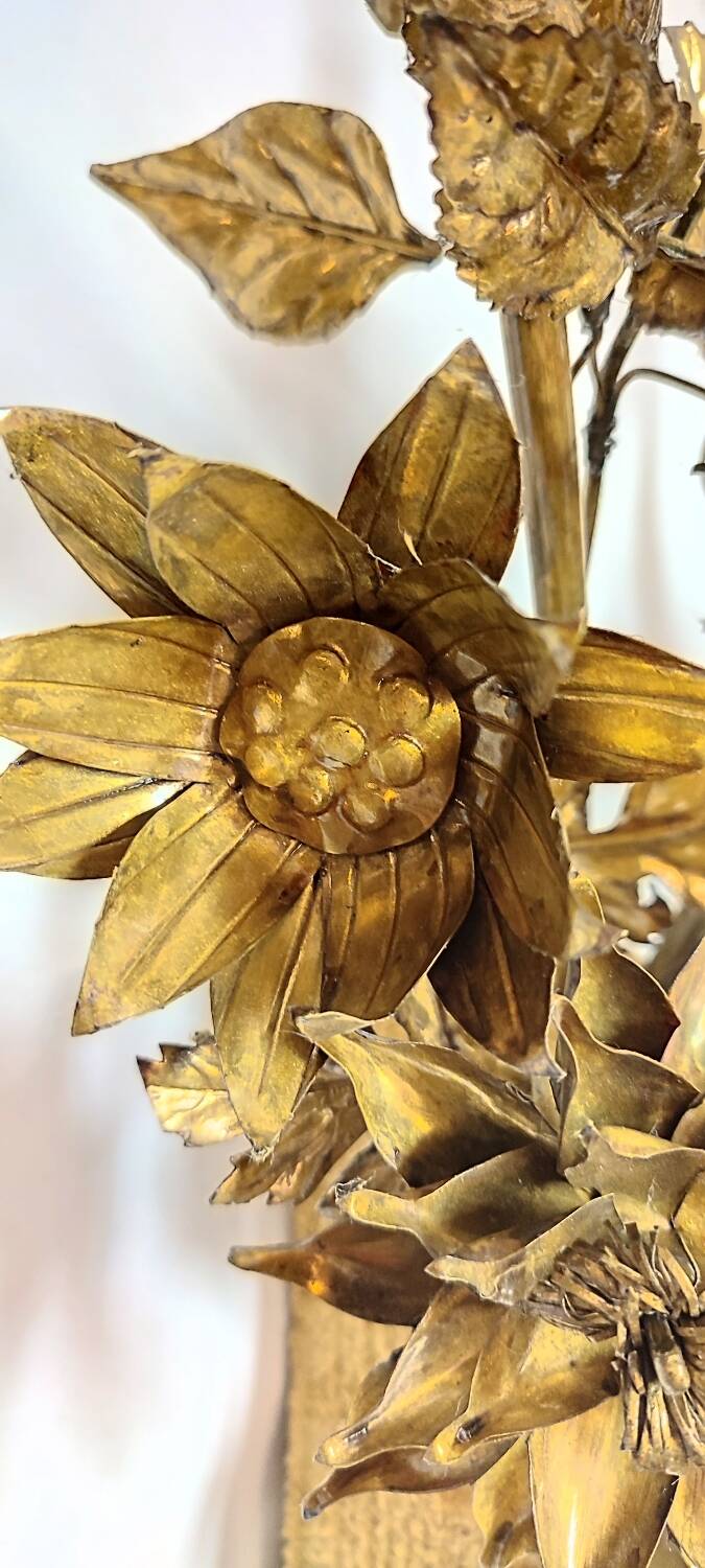 Pair of brass appliques. France, 1960s.