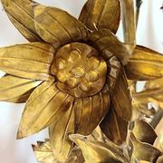 Pair of brass appliques. France, 1960s.