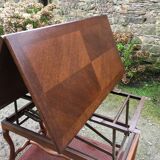 Modular vintage oak coffee table with Albert Ducrot's magical system