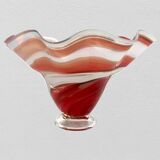 Blown glass cup or vase 1980 Jozefina Krosno