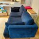 Blue velvet sofa Baci Habitat 3-seater