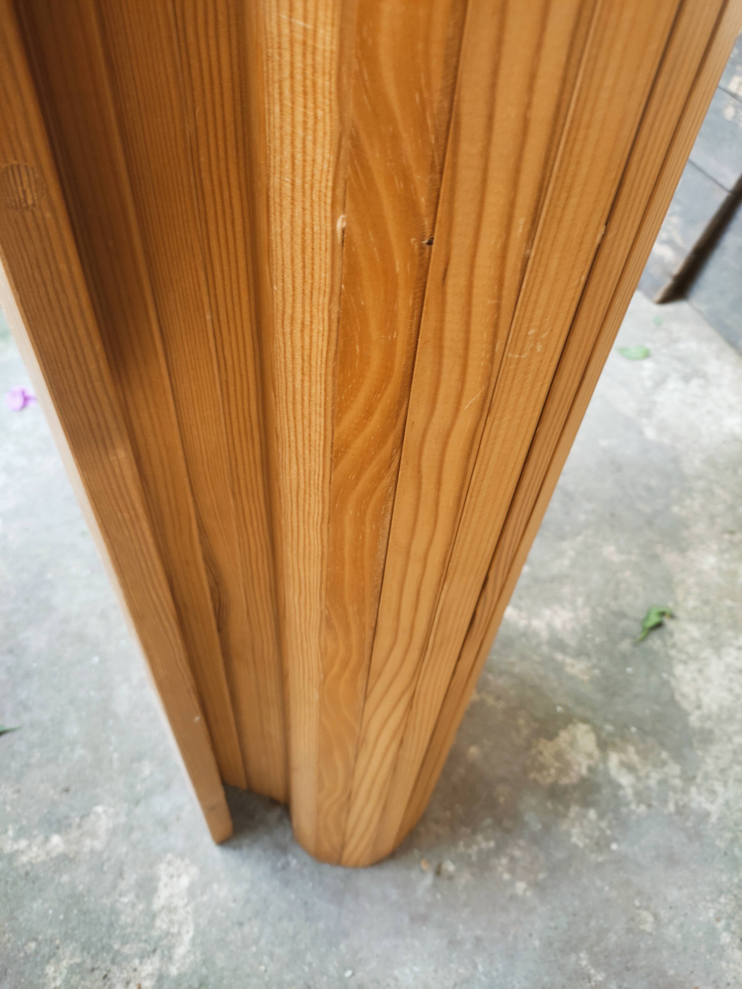 Paravent enroulable en hêtre massif