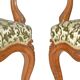 Pair of Louis XV style cabriolet armchairs
