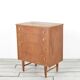 Midcentury Teak And Brass Chest Of Drawers Tallboy. Vintage Modern Retro