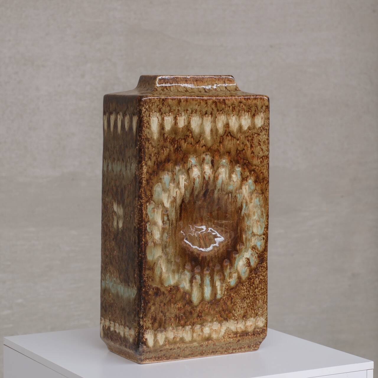 Pair of Mid-Century 'Zsolnay' Ceramic Urns or Vases