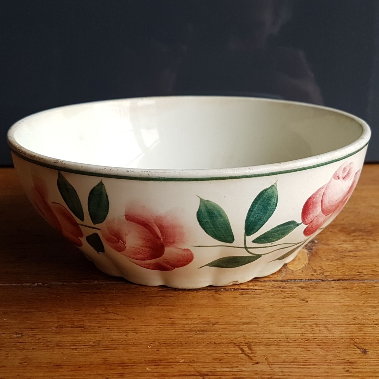 Earthenware bowl HBCM (Creil and Montereau) Maryse