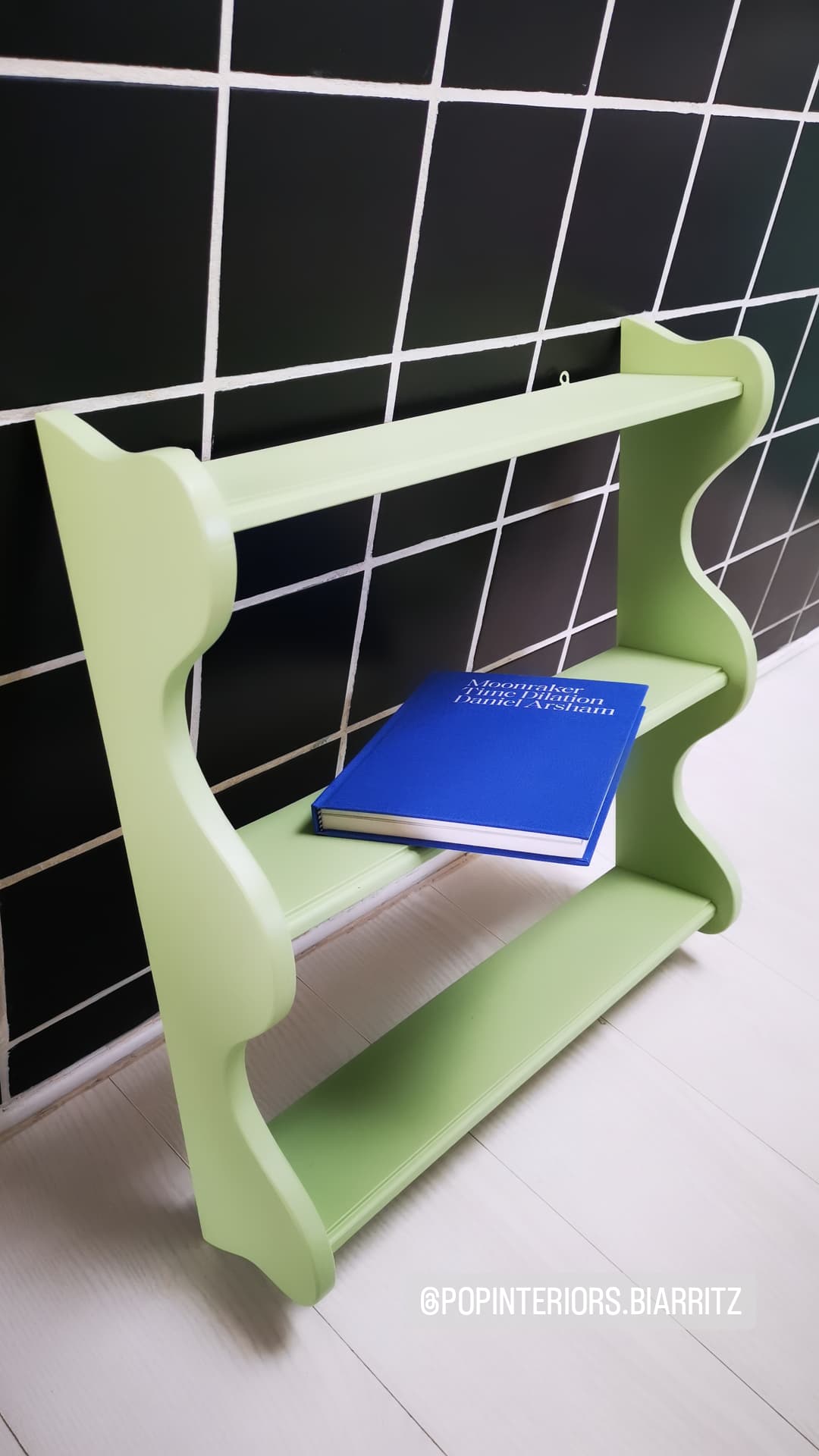 Corrugated wall shelf