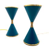 Lampes de table 'Clessidra', d'Angelo Lelii, Arredoluce, Milan Italie, 1960