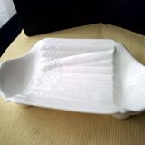 Asparagus serving dish, Salins earthenware, Pompadour pattern