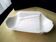 Asparagus serving dish, Salins earthenware, Pompadour pattern