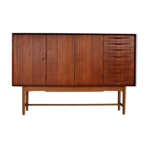 Buffet en teck vintage par Edmund