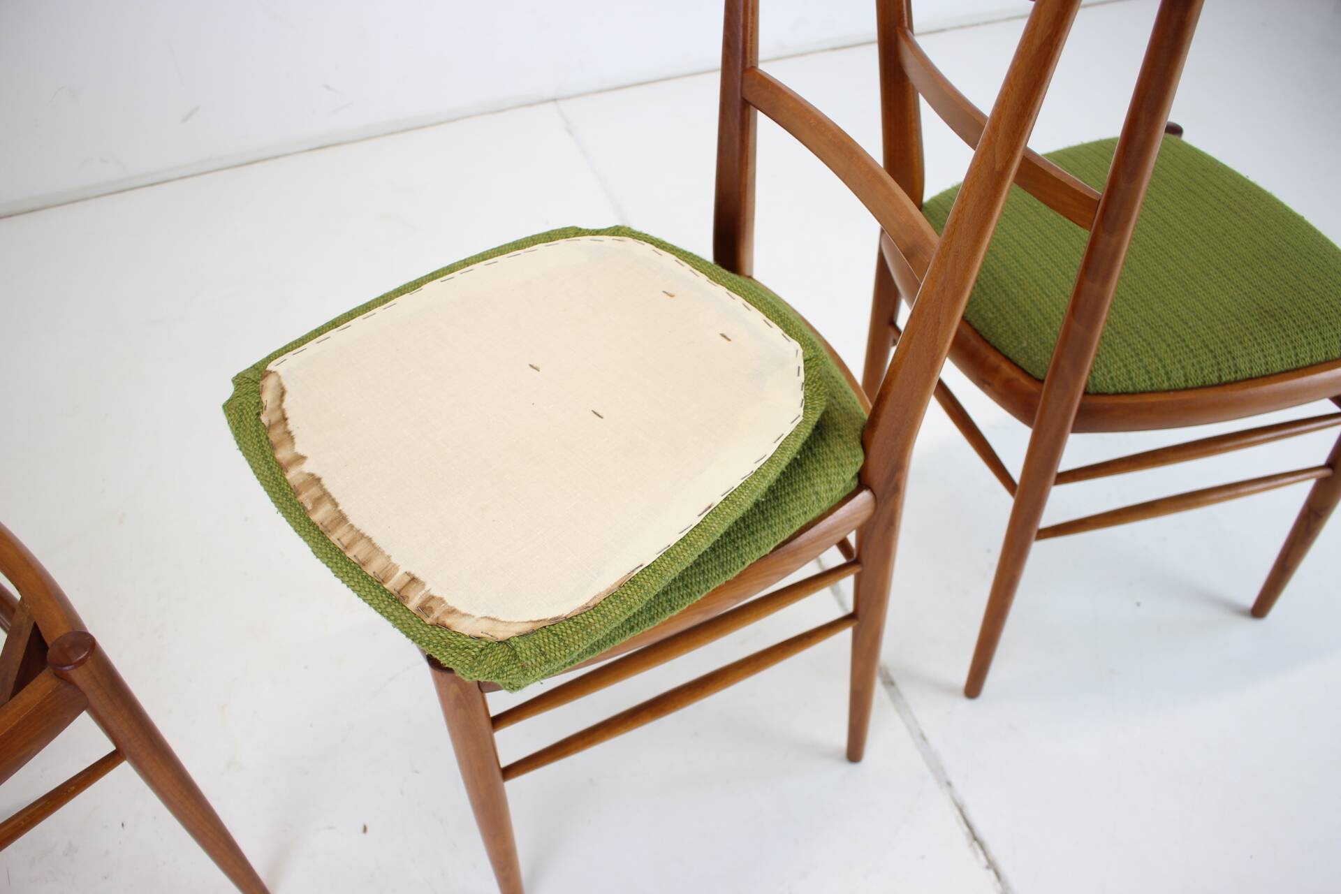 1970s Set of 4 Dining Chairs by Drevotvar, Czechoslovakia