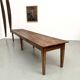 XXL farmhouse table 4 metres in solid pine - 6 legs - 1950s