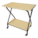 Rolling or side TV table from the 70s