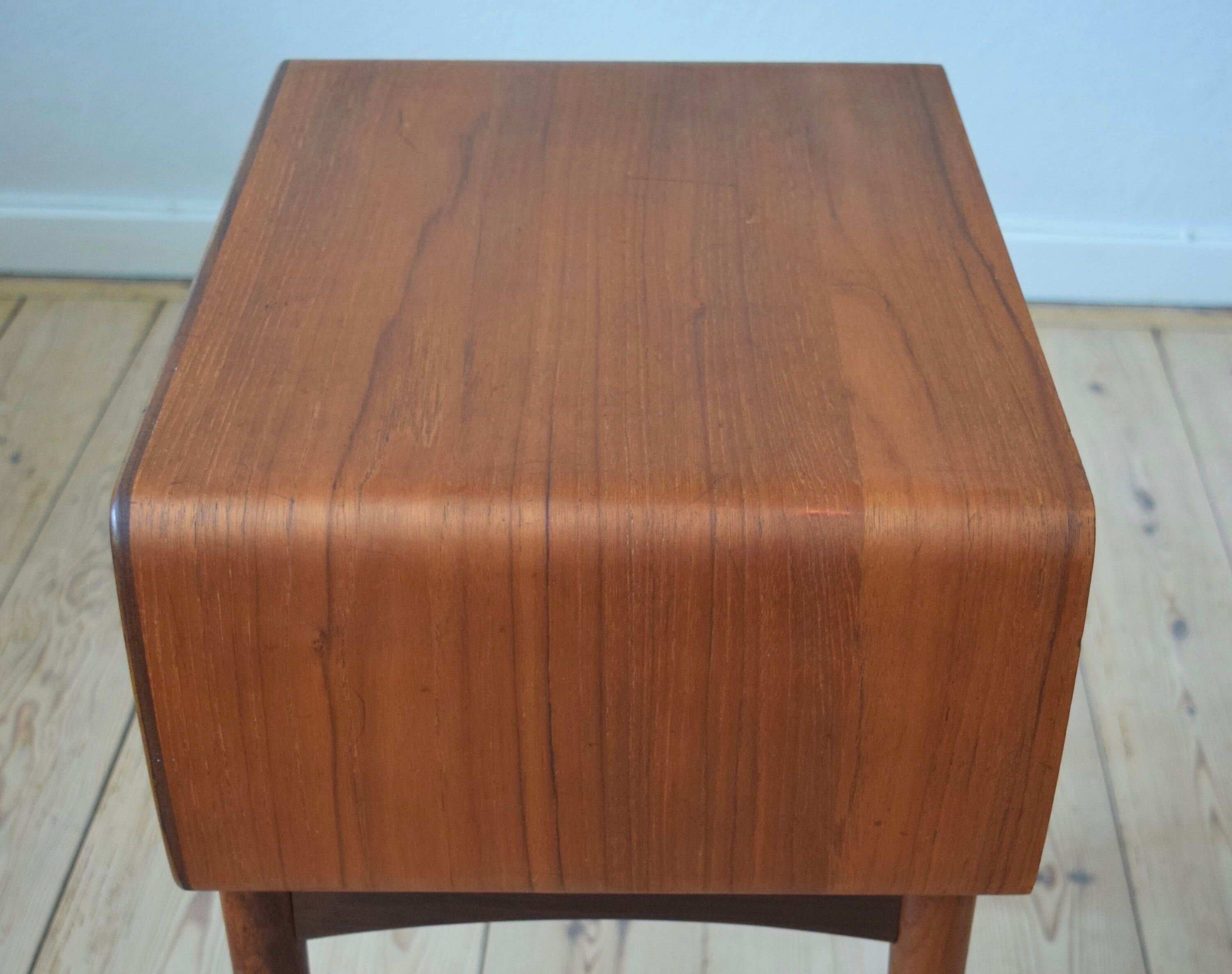 Danish Johannes Andersen teak night table, 1950's