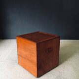 Handcrafted Cubical Side Table, Belgium, 1950s