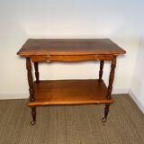 Vintage wooden server with drawer