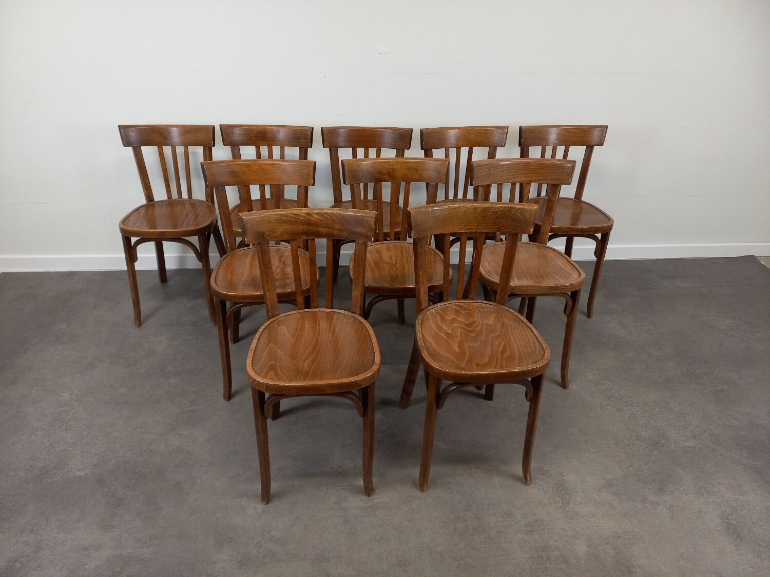 Baumann bistro chairs, set of 10